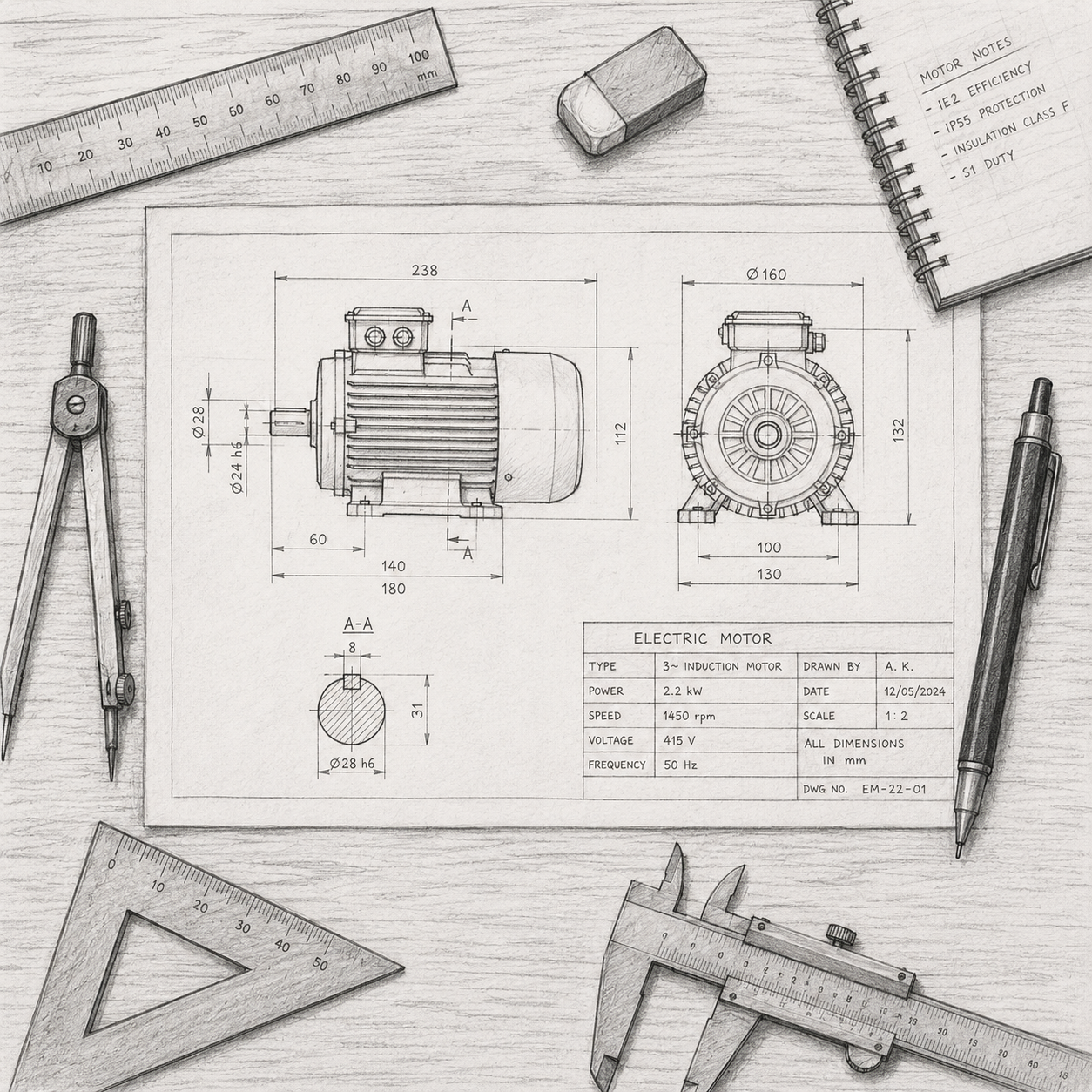 Illustration of electric machines